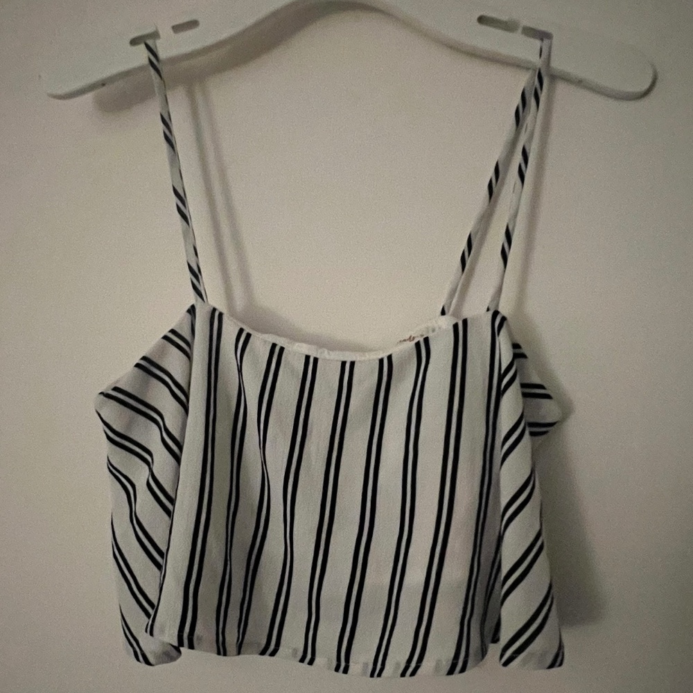 White & black stripe 2 piece set